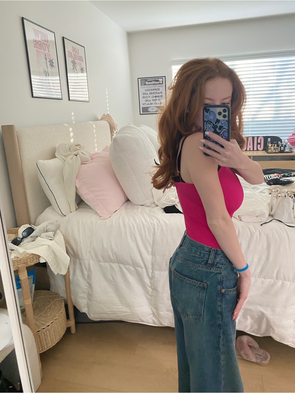 Forever 21 Hot Pink Ribbed Scoop Neck Bodysuit - Picture 4 of 4